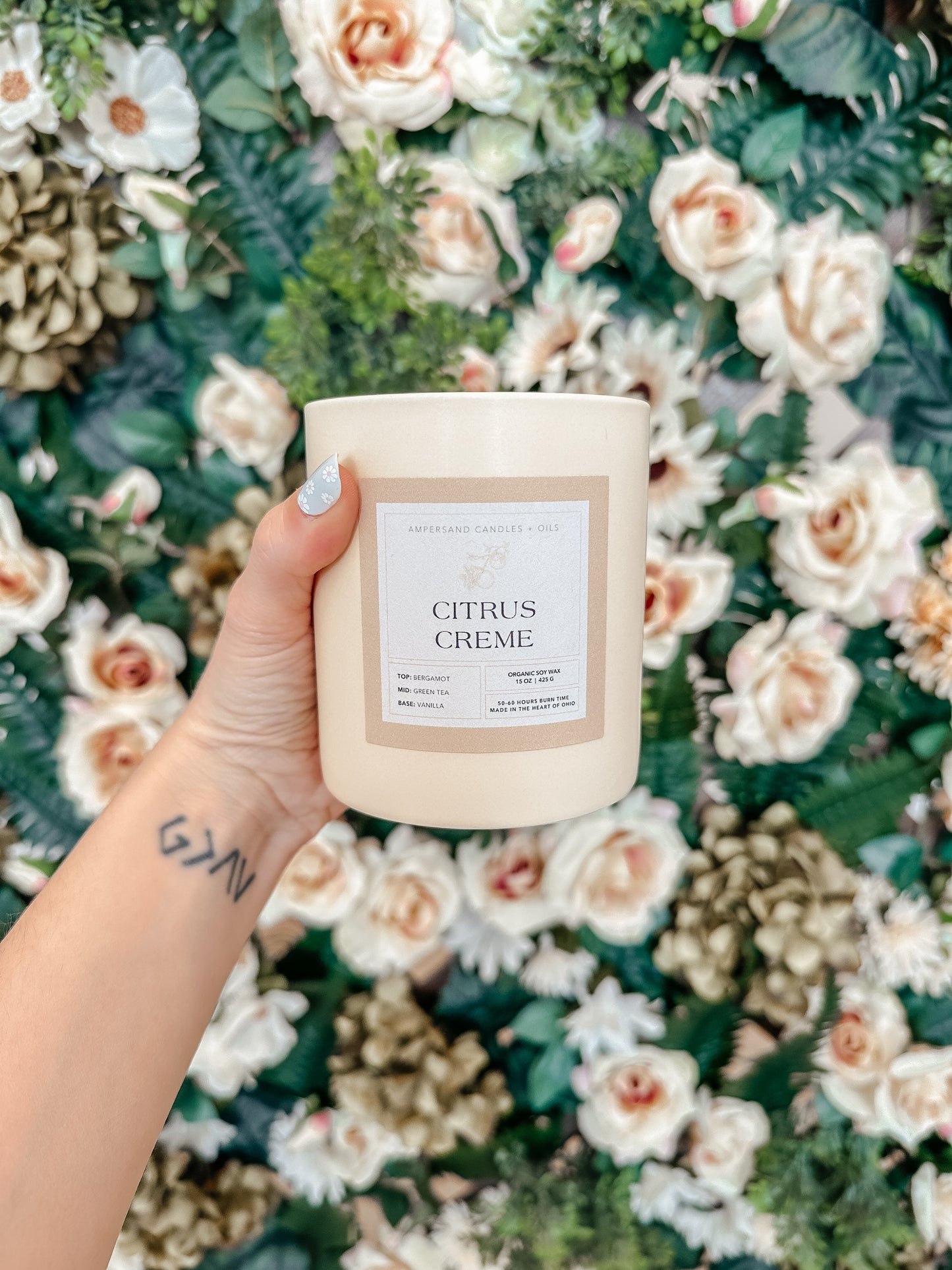 Citrus Crème Beeswax Candle (10oz)