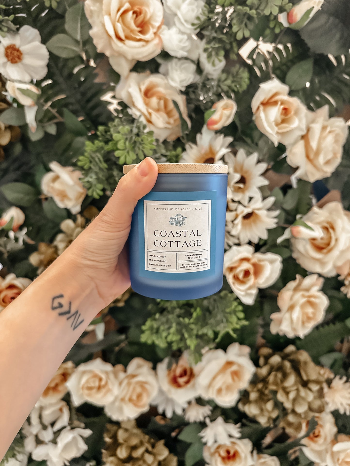 Coastal Cottage Beeswax Candle (10oz)