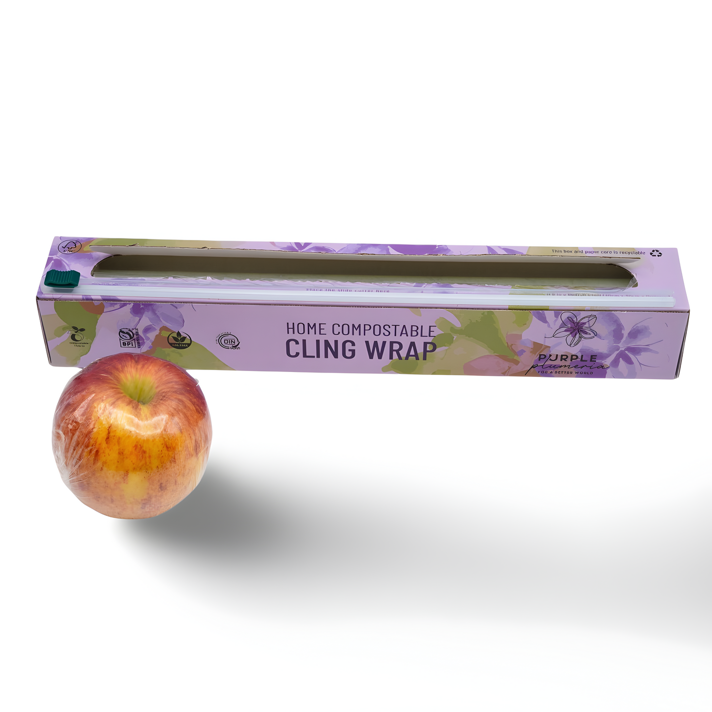 Home Compostable Cling Wrap. Keeps Food Fresh & Safe.