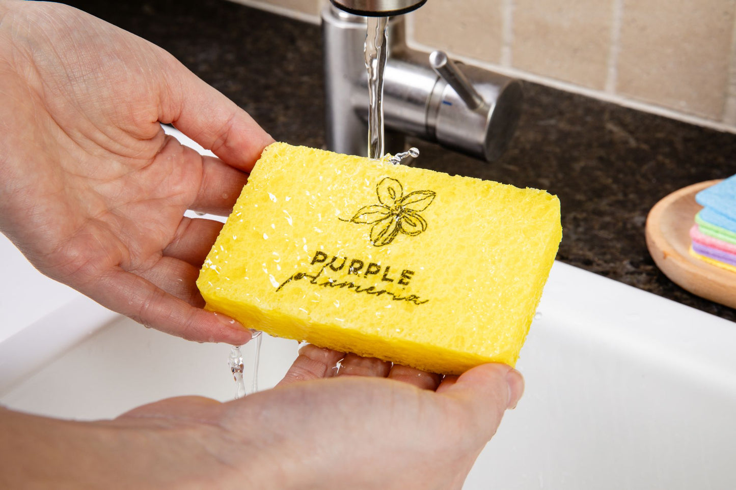 Compostable Dish Sponges: Plastic-Free & Eco-Friendly. Cellulose & Coconut fiber