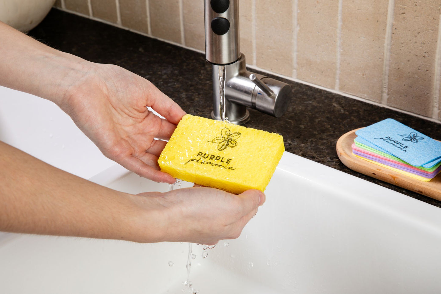 Compostable Dish Sponges: Plastic-Free & Eco-Friendly. Cellulose & Coconut fiber
