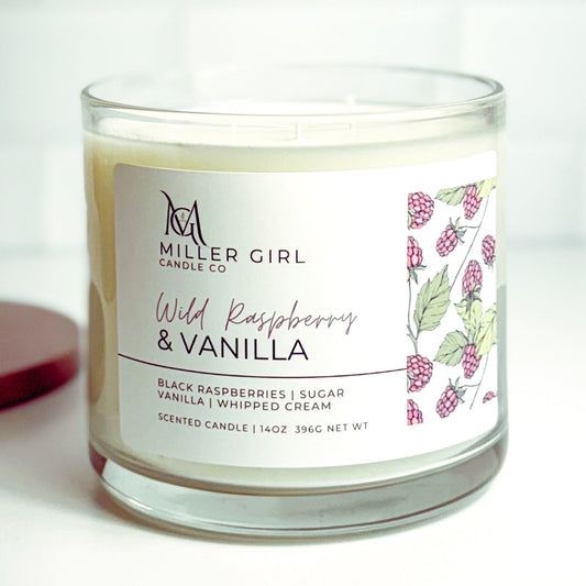 Wild Raspberry + Vanilla | Candles + Wax Melts