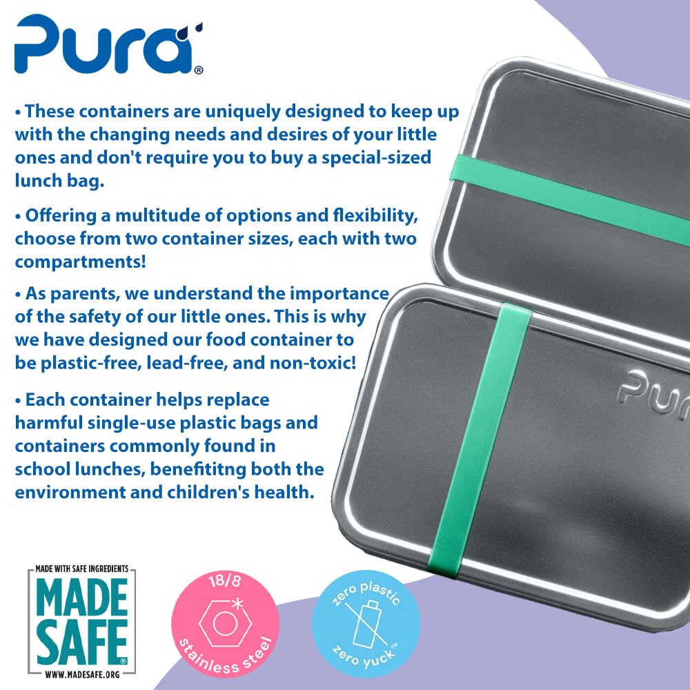 Pura Stainless Steel Lunch Box - Small