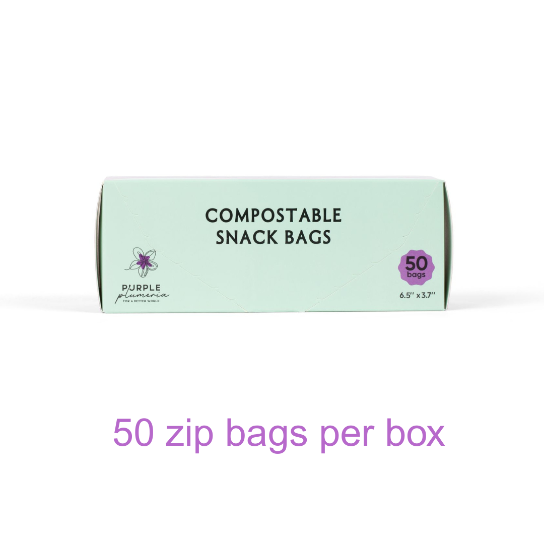 Compostable Resealable Bags. Eco-Friendly & Durable. Snack, Sandwich, Quart & Gallon Sizes