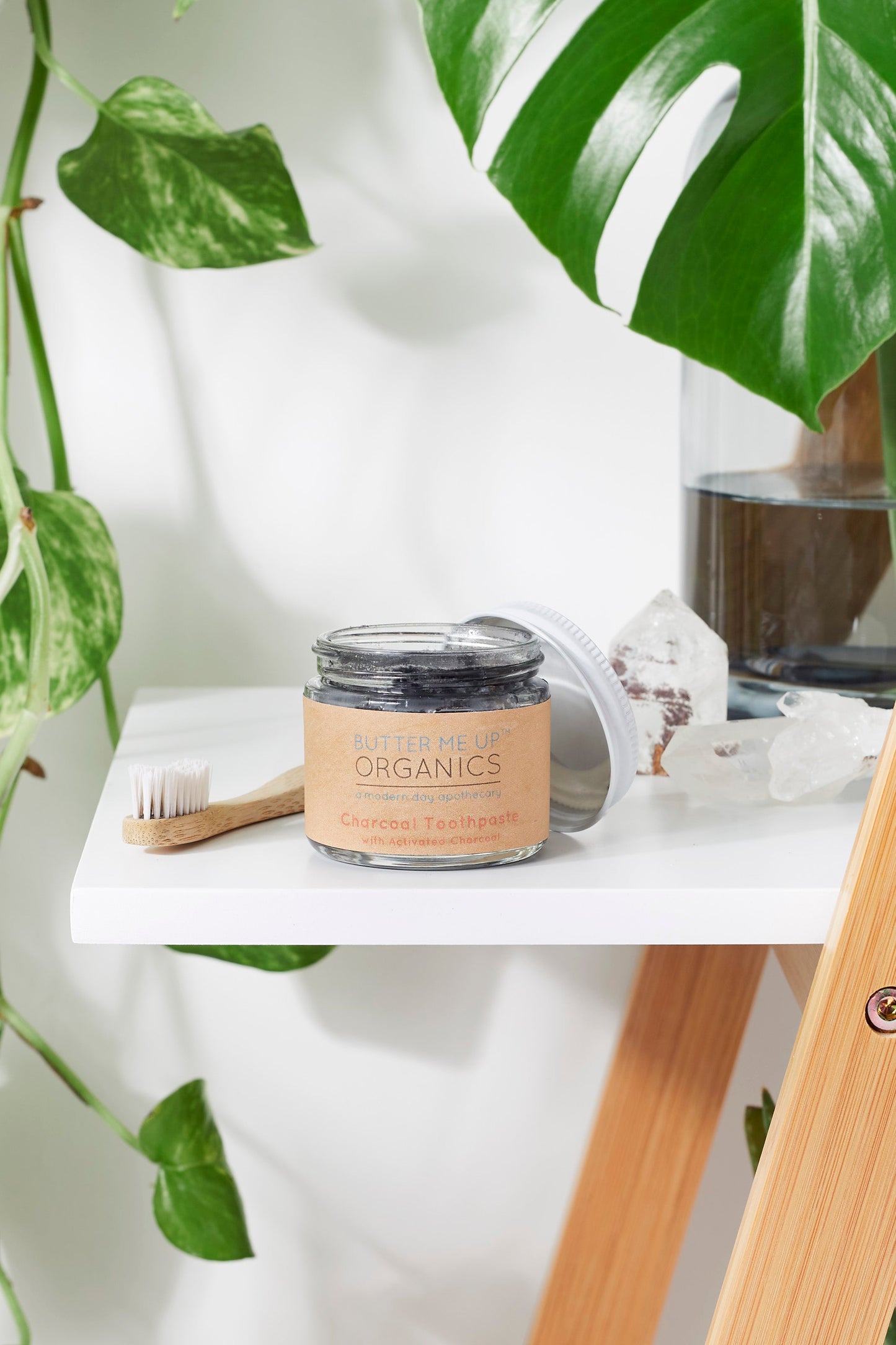 Butter Me Up Organics - Organic Activated Charcoal Toothpaste