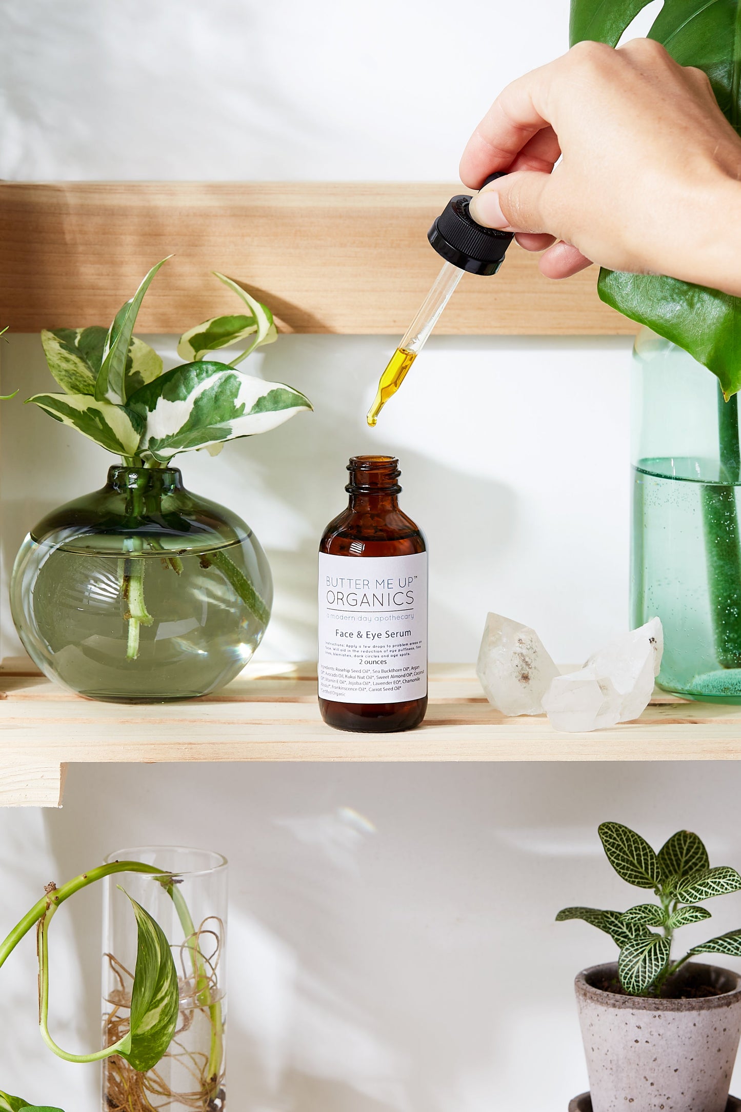 Organic Face & Eye Serum / Organic Facial Oil / Anti-Aging Serum / Organic Facial Serum / Natural Face Oil Butter Me Up Organics /