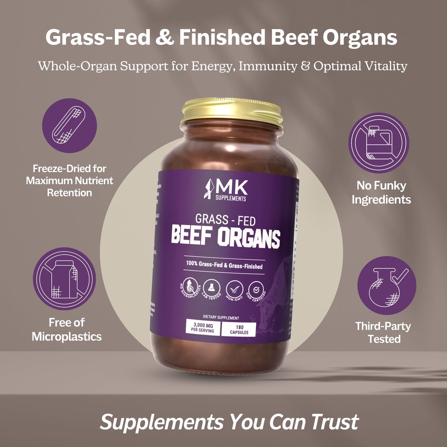 Grass-Fed Beef Organs
