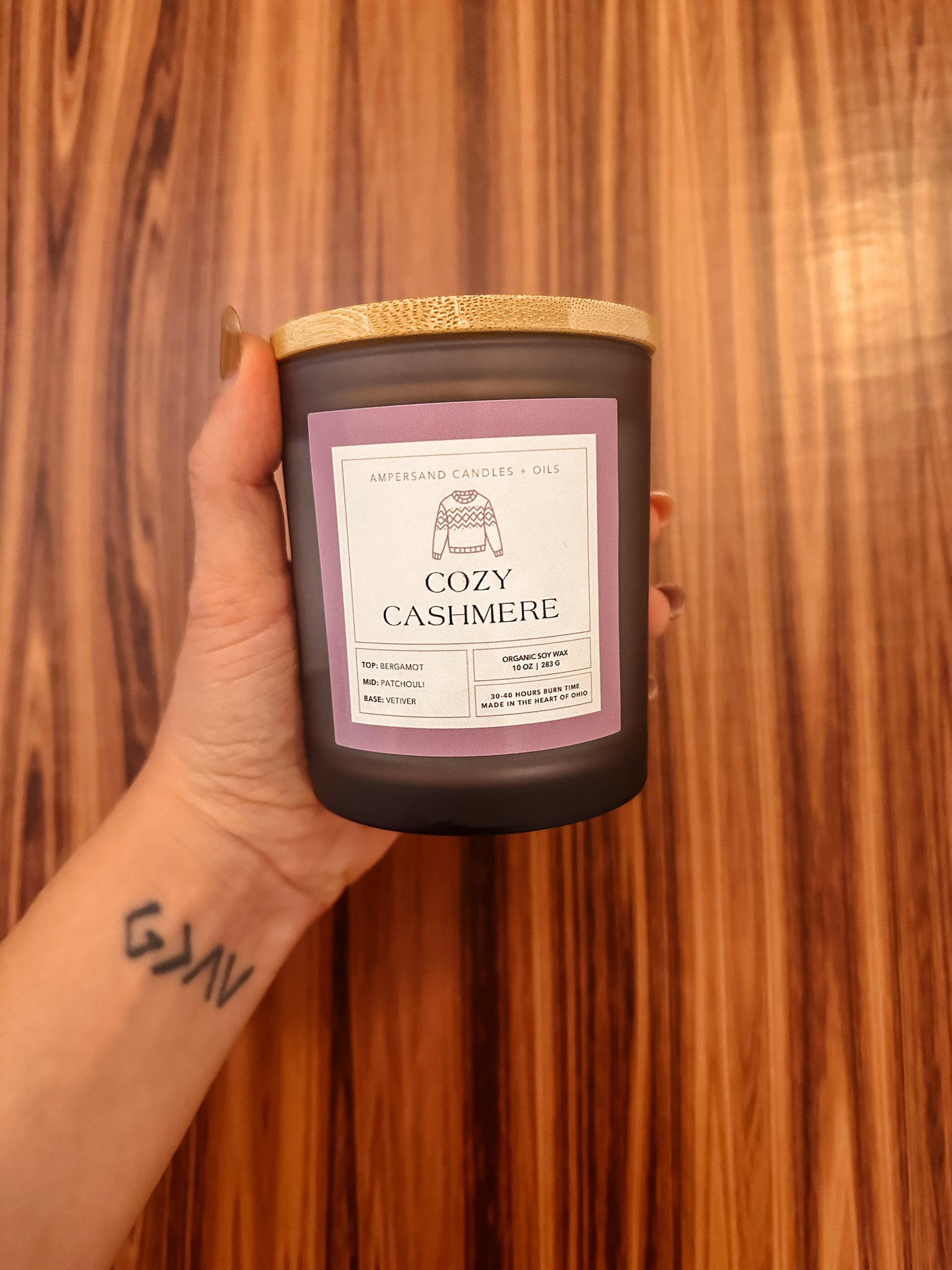 Cozy Cashmere Beeswax Candle (10oz)