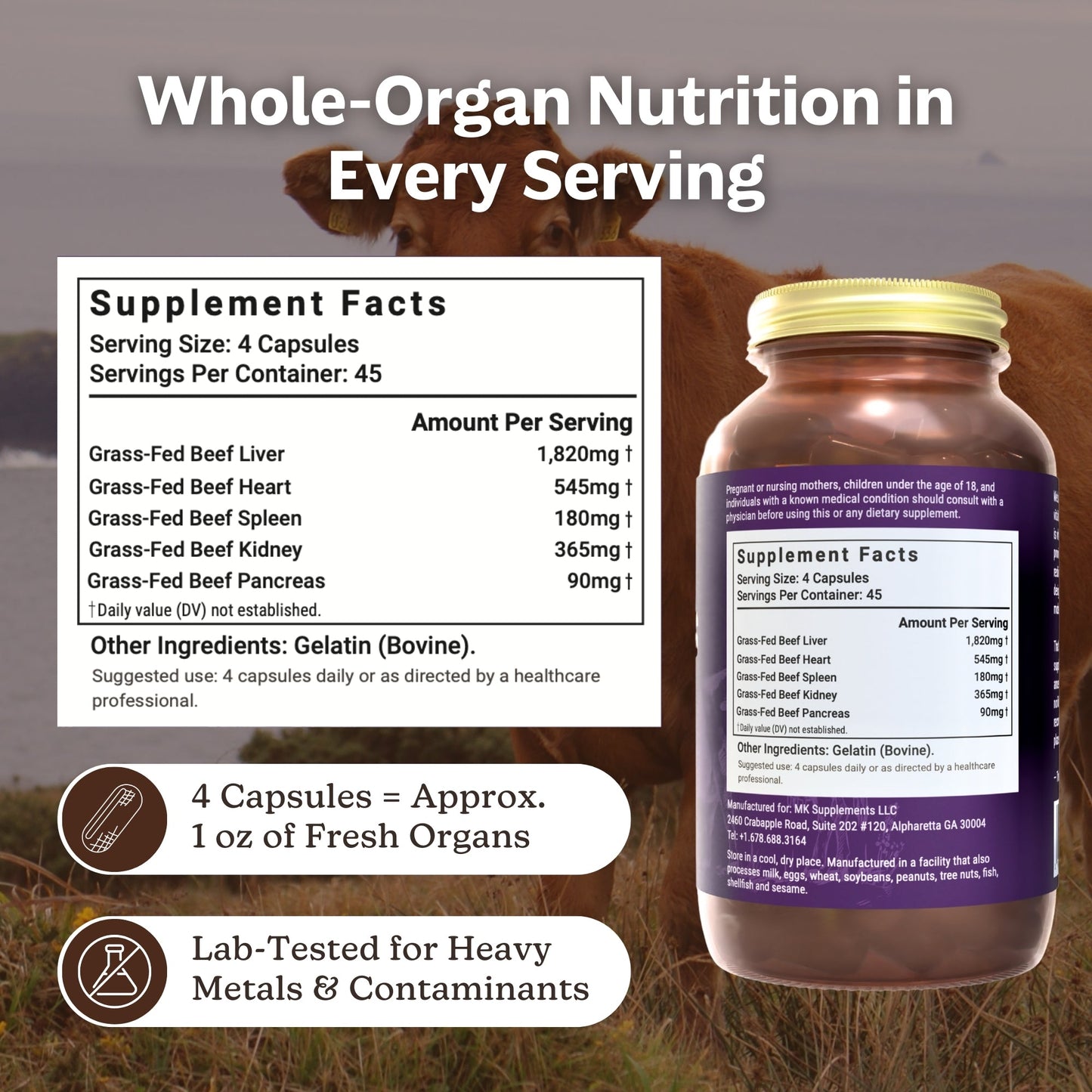 Grass-Fed Beef Organs