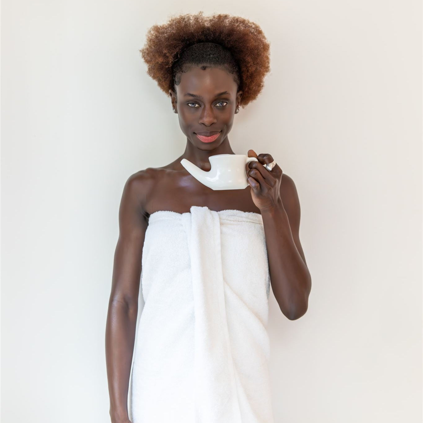 Ceramic Neti Pot | Ayurvedic Nasal Cleansing Tool for Sinus Health