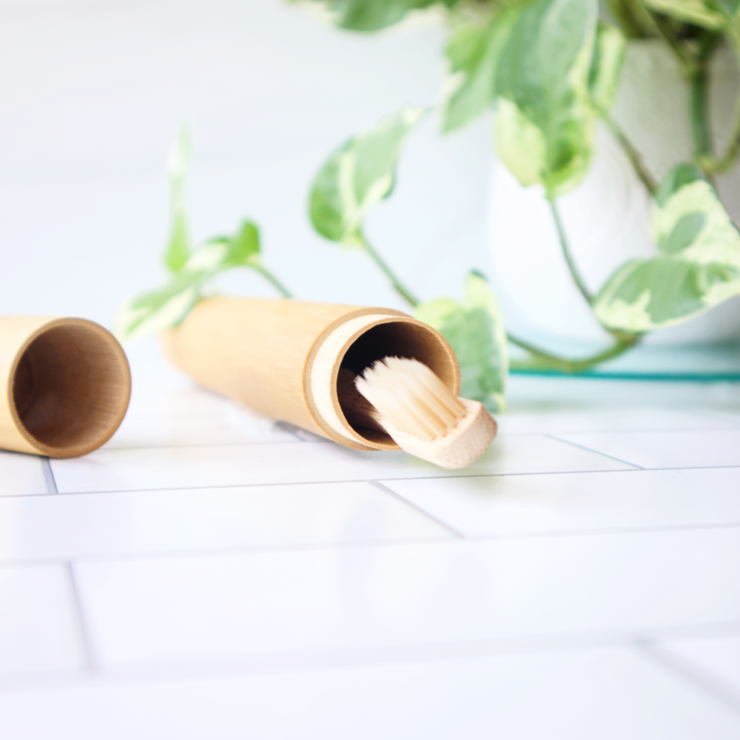 Bamboo Travel Toothbrush Case