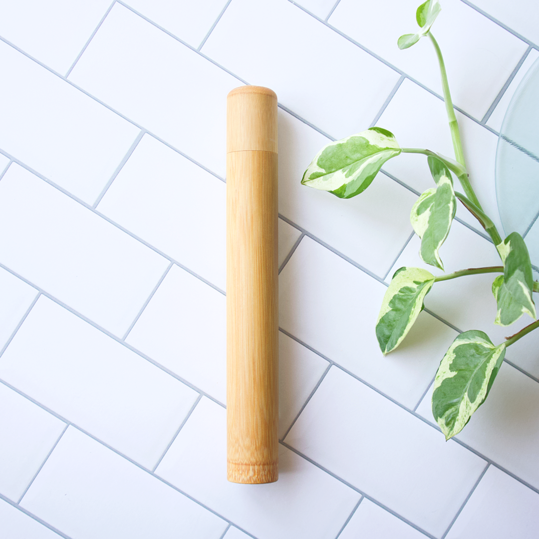 Bamboo Travel Toothbrush Case