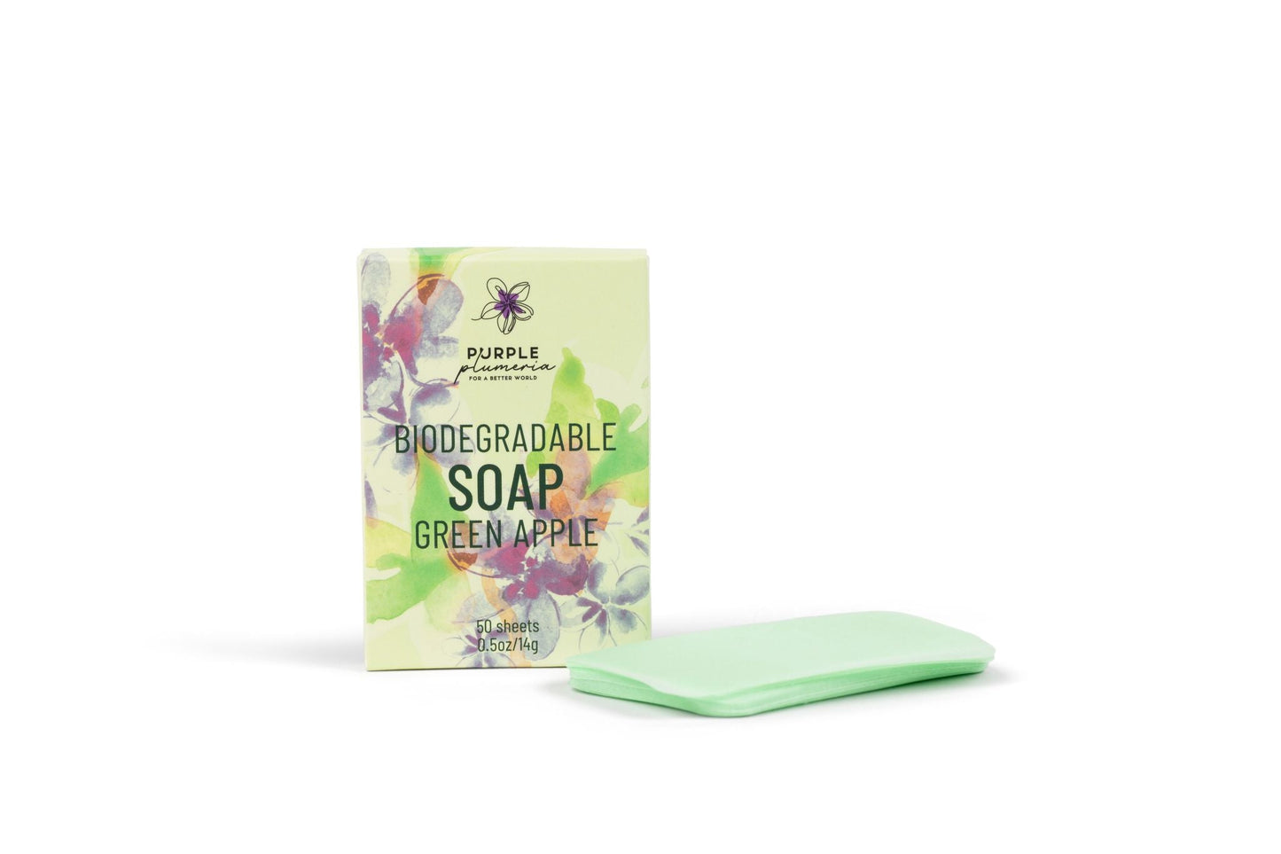 Biodegradable Soap Sheets. Jasmine & Green Apple. Perfect for Camping & Travel