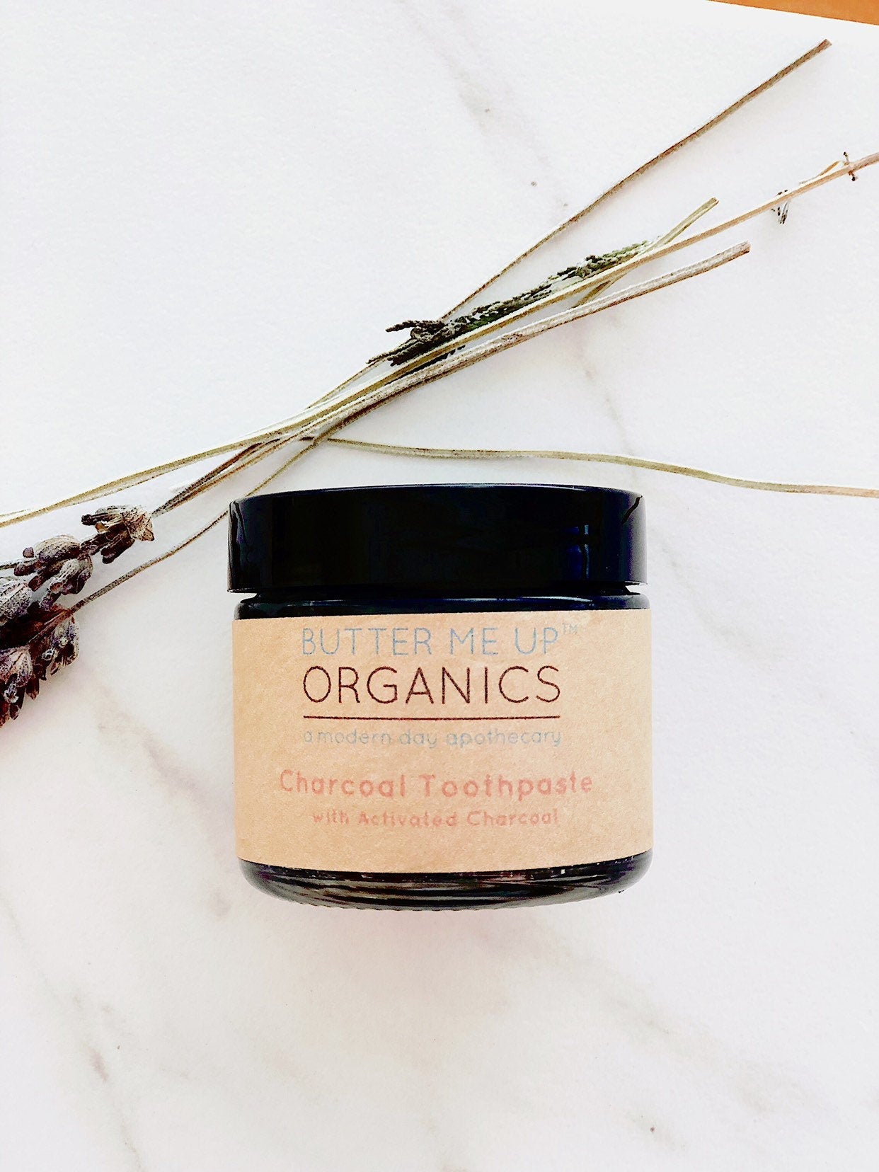 Butter Me Up Organics - Organic Activated Charcoal Toothpaste