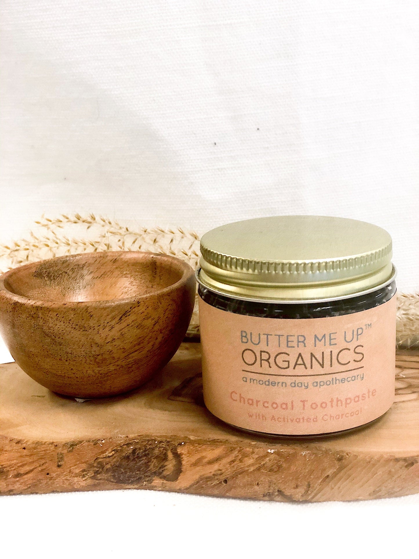 Butter Me Up Organics - Organic Activated Charcoal Toothpaste