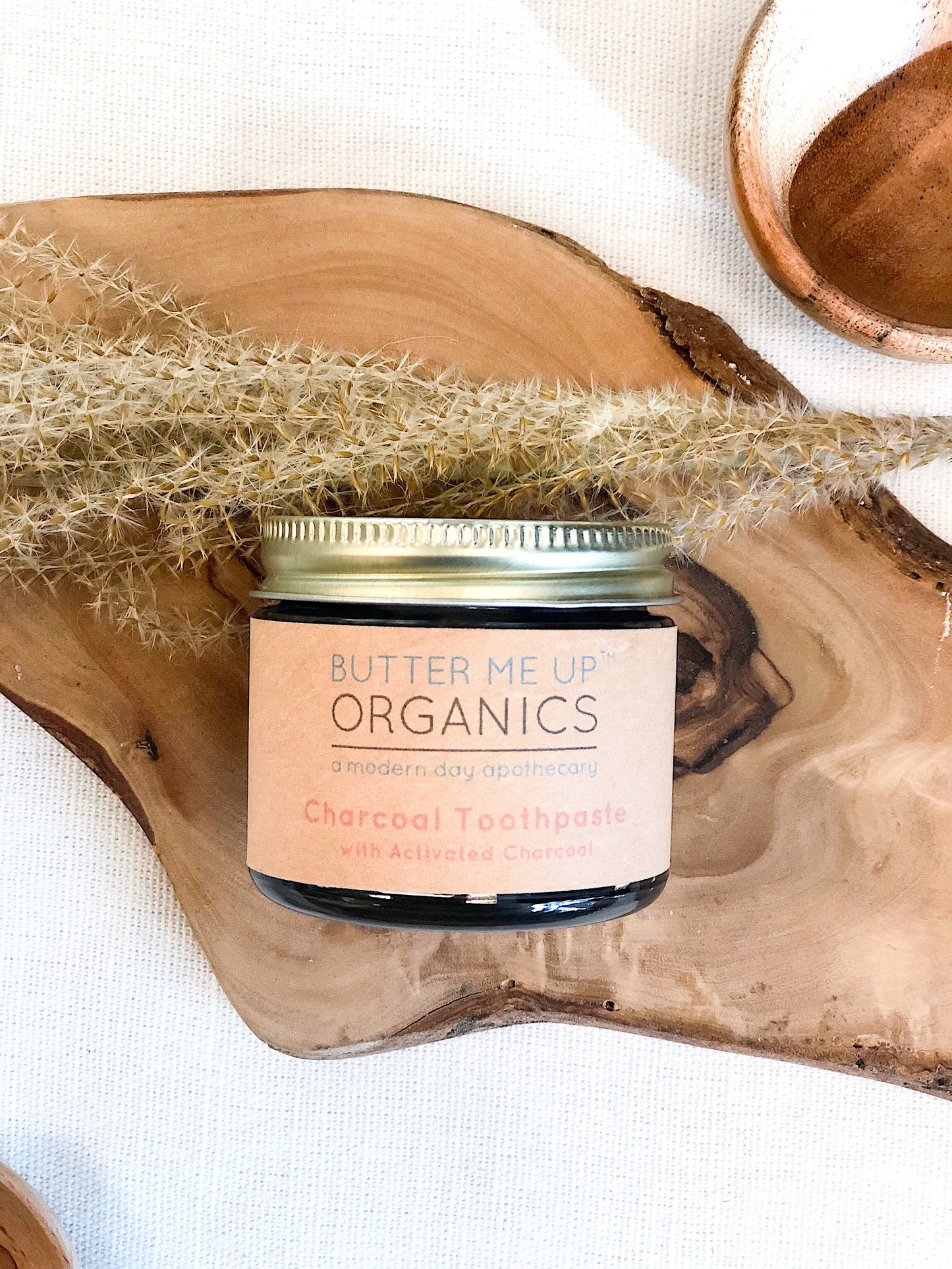 Butter Me Up Organics - Organic Activated Charcoal Toothpaste