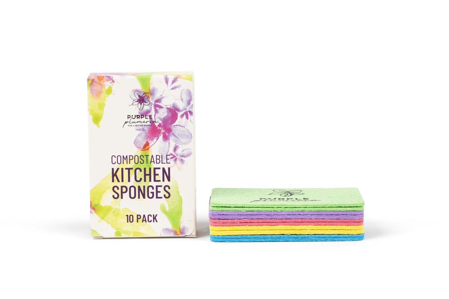 Compostable Dish Sponges: Plastic-Free & Eco-Friendly. Cellulose & Coconut fiber