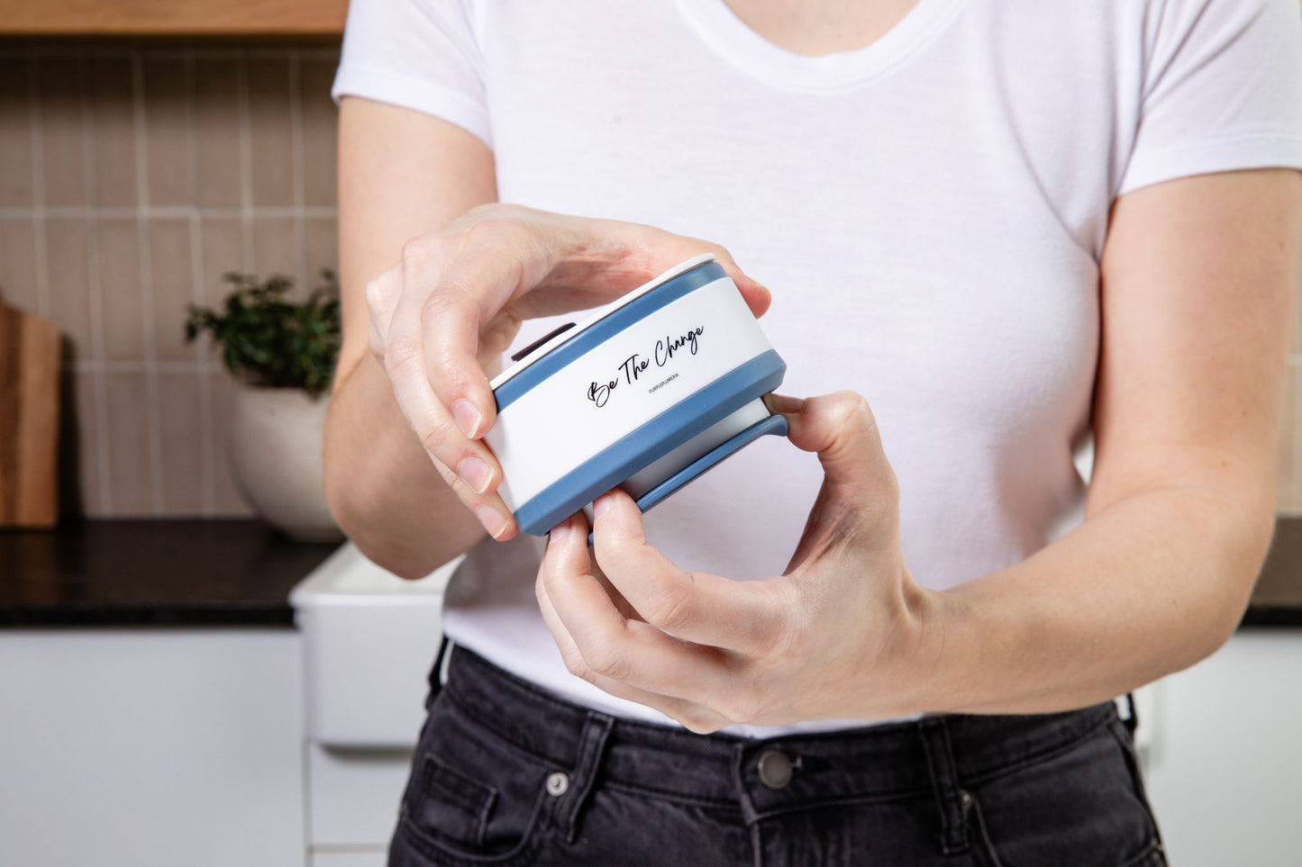 Portable Silicone Cup, Collapsible & Sustainable. Perfect for Travel. Teal, Navy or Mauve