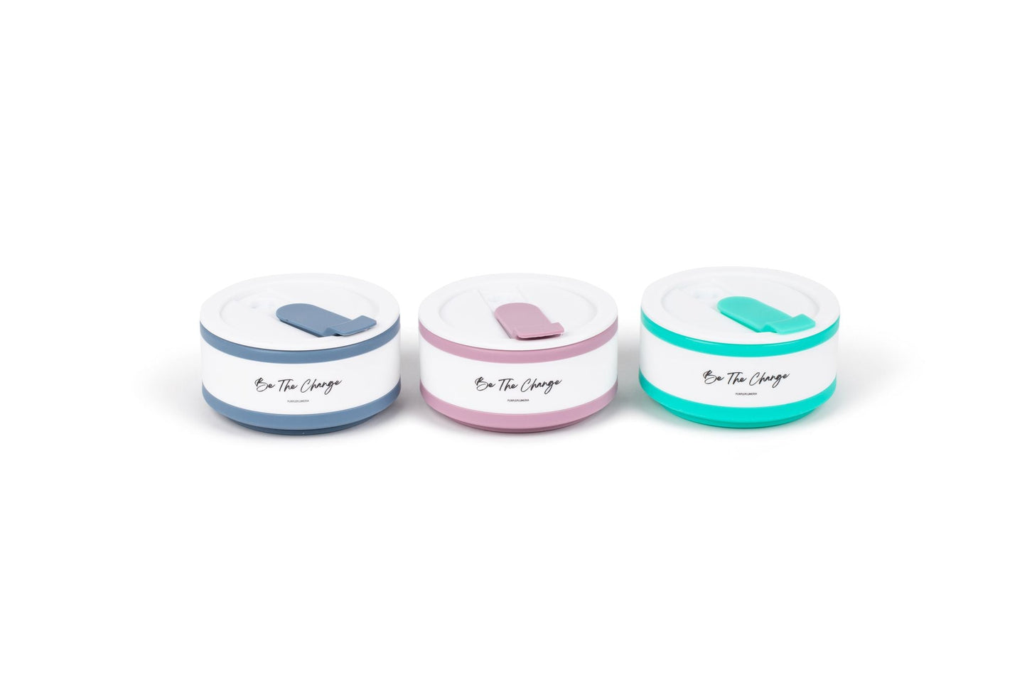 Portable Silicone Cup, Collapsible & Sustainable. Perfect for Travel. Teal, Navy or Mauve
