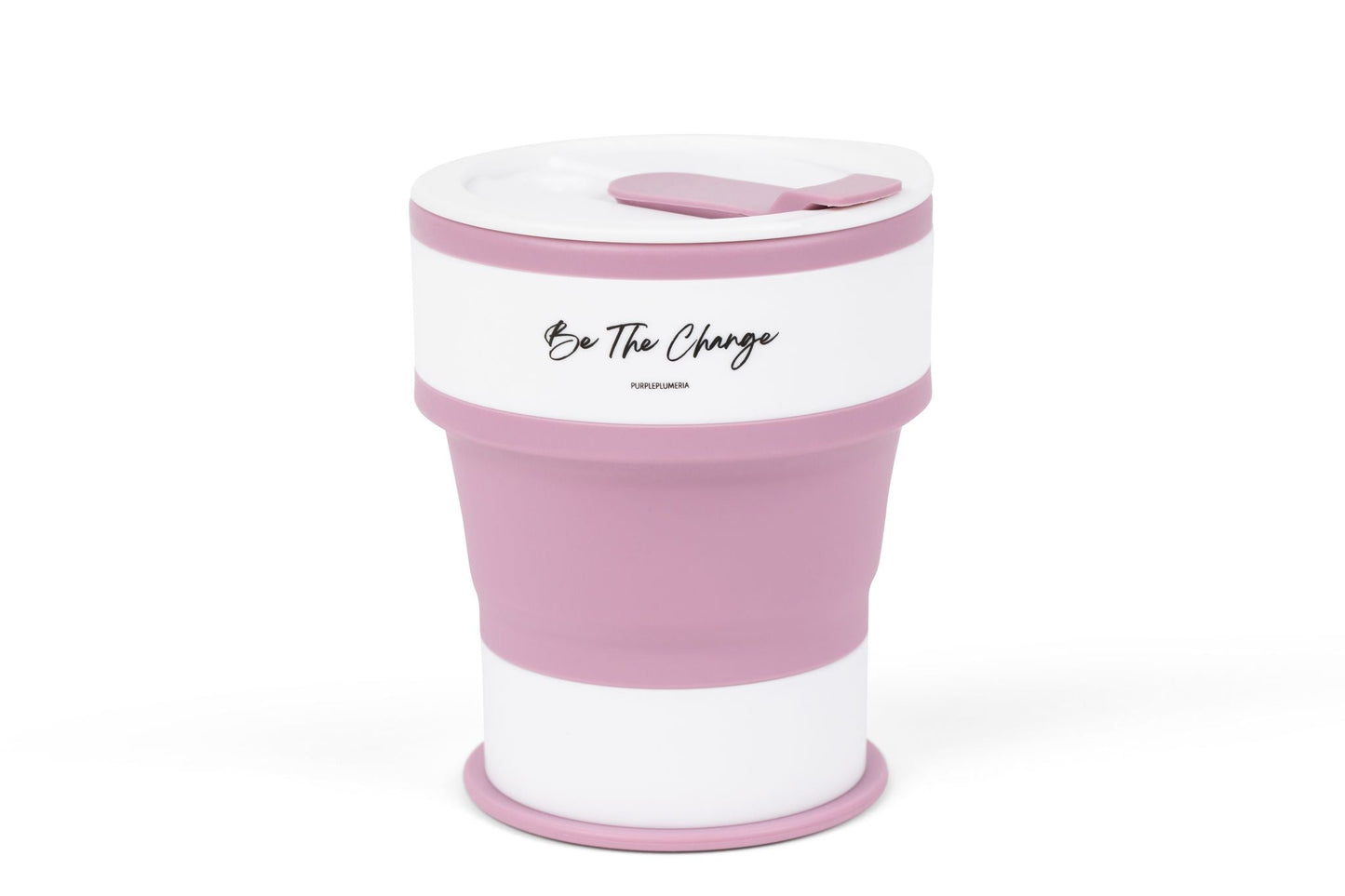 Portable Silicone Cup, Collapsible & Sustainable. Perfect for Travel. Teal, Navy or Mauve