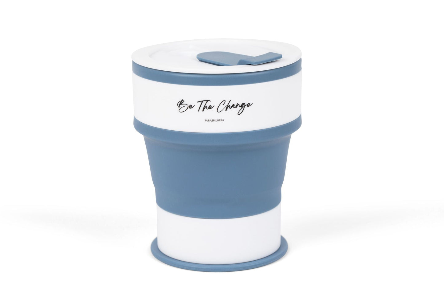 Portable Silicone Cup, Collapsible & Sustainable. Perfect for Travel. Teal, Navy or Mauve