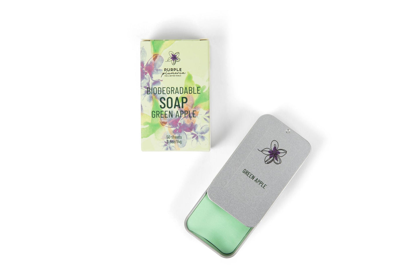 Biodegradable Soap Sheets. Jasmine & Green Apple. Perfect for Camping & Travel