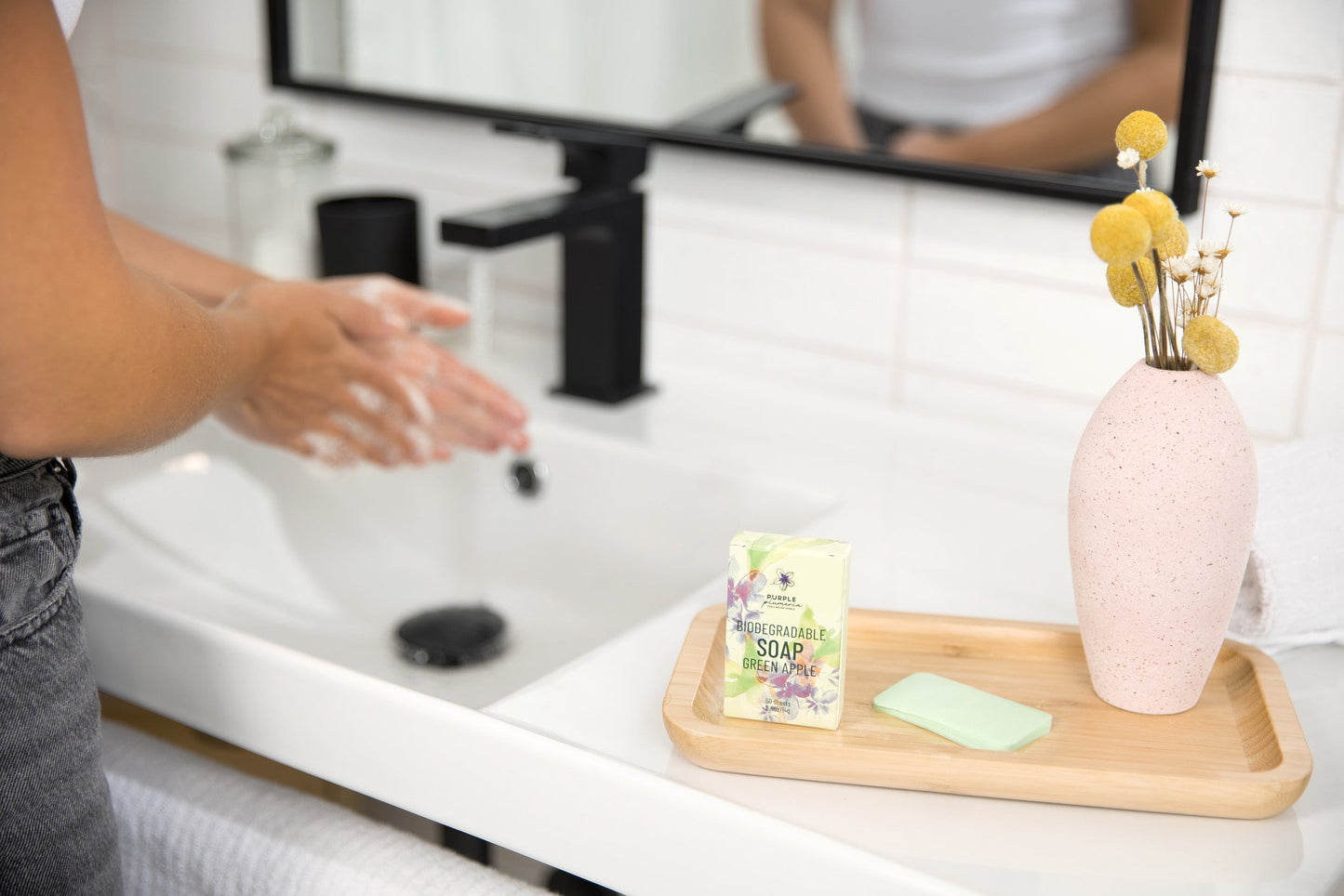 Biodegradable Soap Sheets. Jasmine & Green Apple. Perfect for Camping & Travel